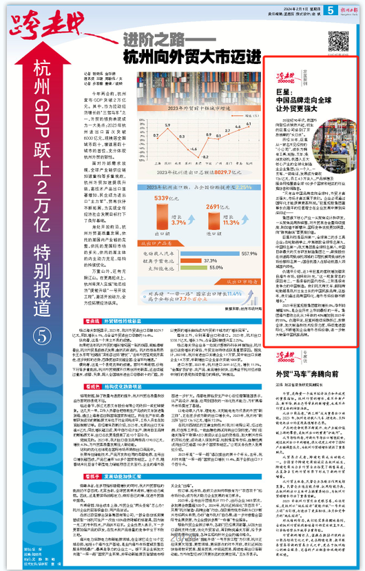 杭州日报  巨星：中国品牌走向全球让外贸更强大.png